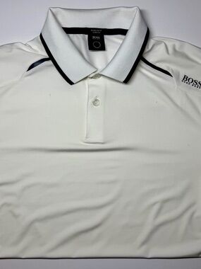 BOSS Hugo Boss White Paule Pro Stretch Polo Shirt Men’s M